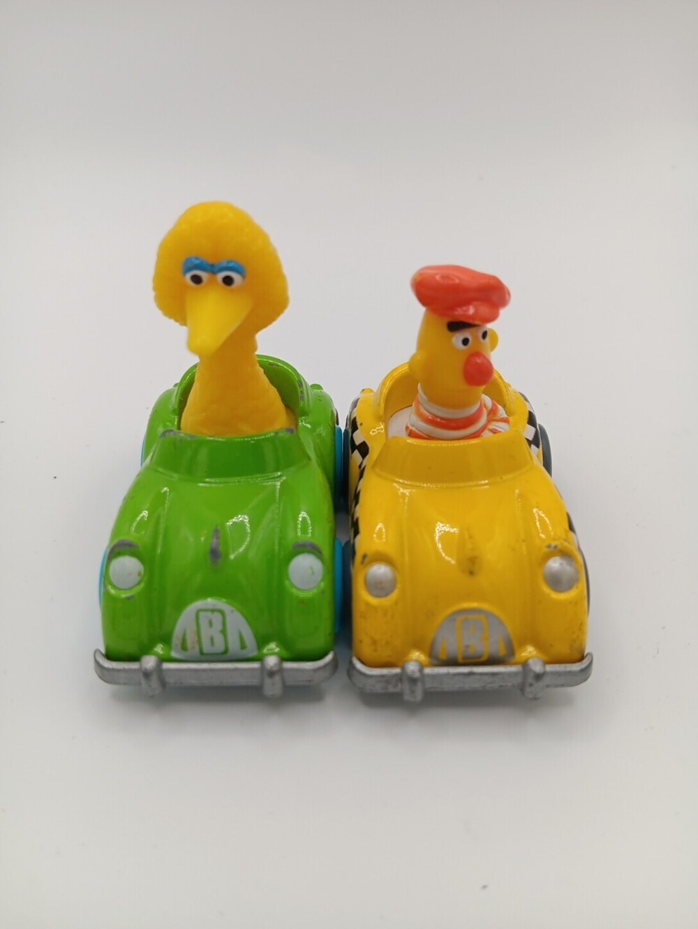 1981-83 Playskool Muppets Inc Diecast Vehicles Bert and Big Bird Metal Cars Kids